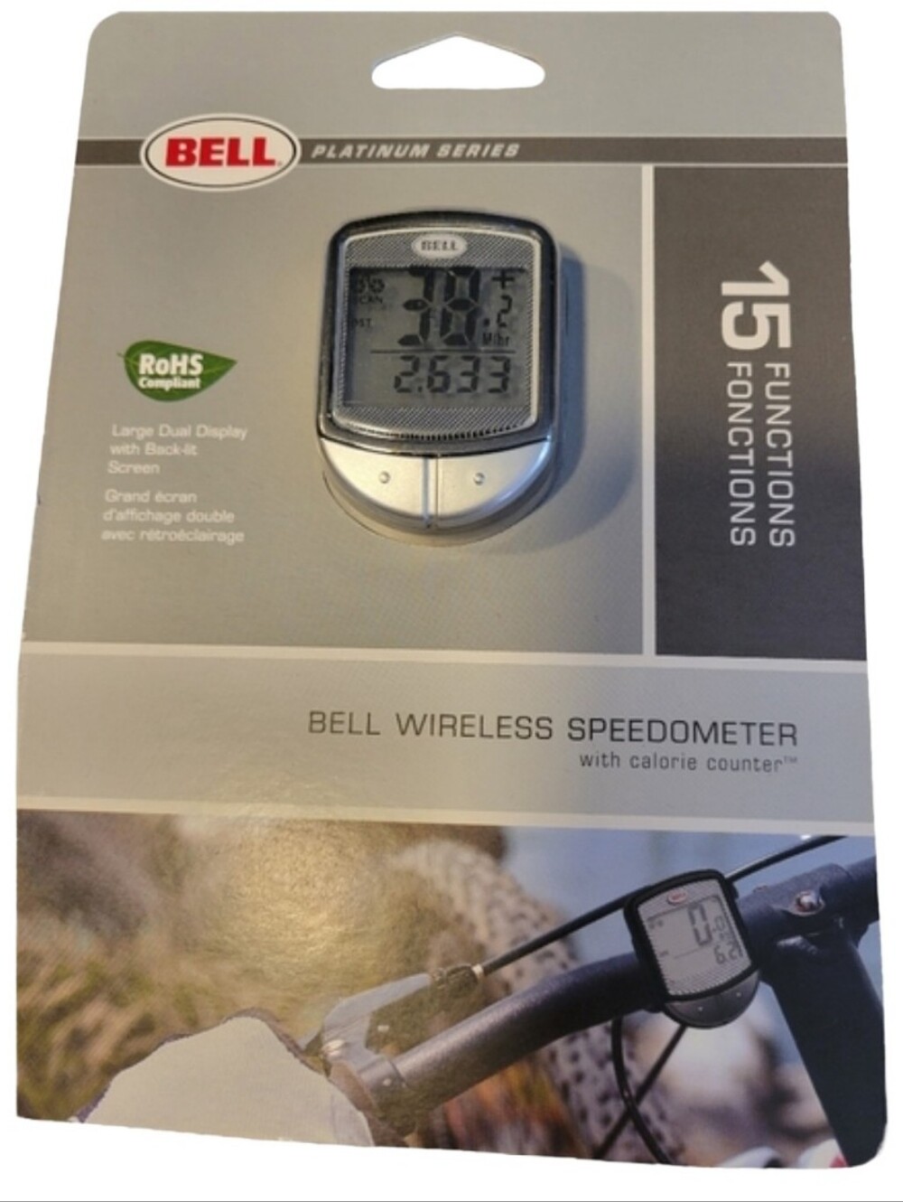 Bell Platinum Series Wireless Bike Speedometer - 15 Function & Calorie Counter